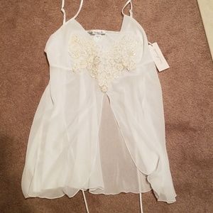 Linea donatella white negligee